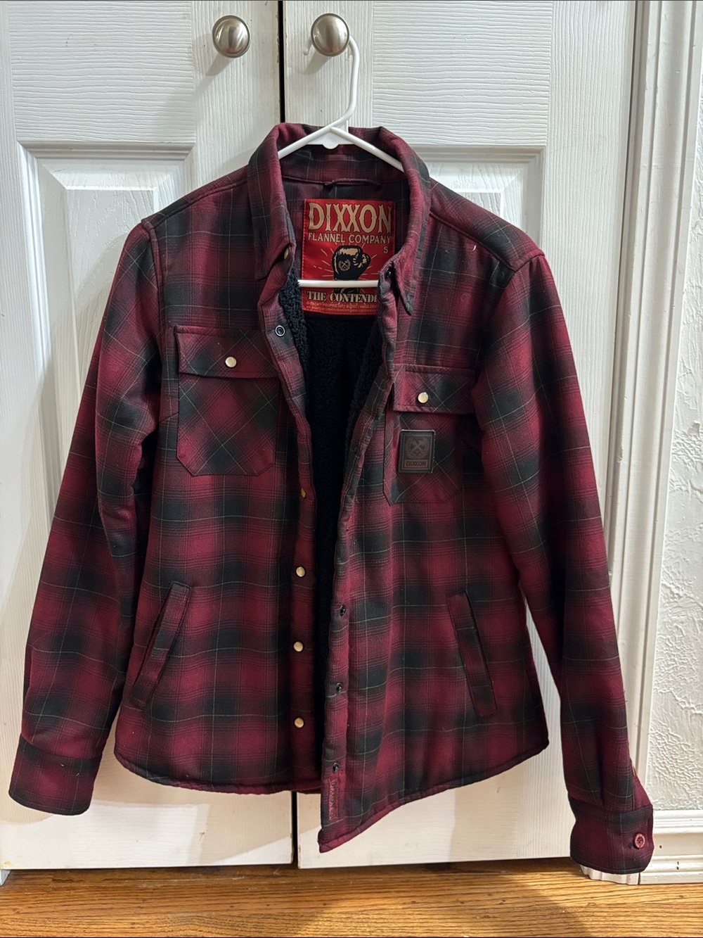 Dixxon Red Plaid Women’s Flannel/Sherpa Jacket